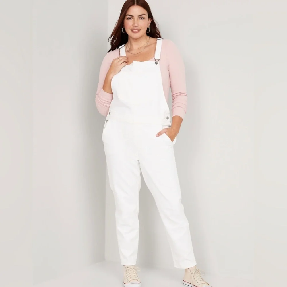 NWOT! O.G. Straight White Workwear Jean Overalls for Women - Multiple Sizes - Picture 1 of 10